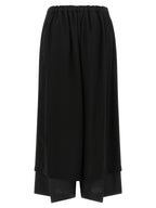 Fluid Black Wool Trousers