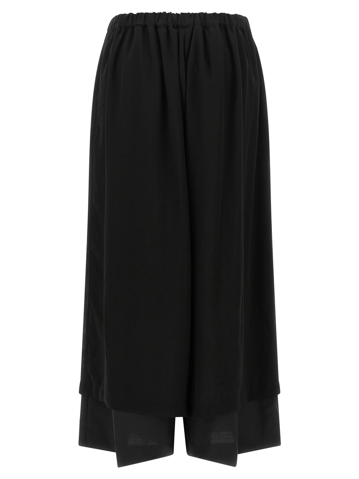 Fluid Black Wool Trousers