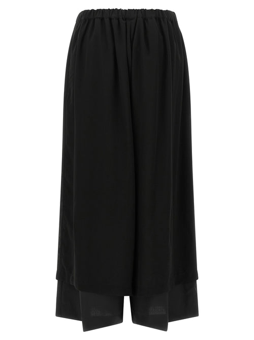 Fluid Black Wool Trousers