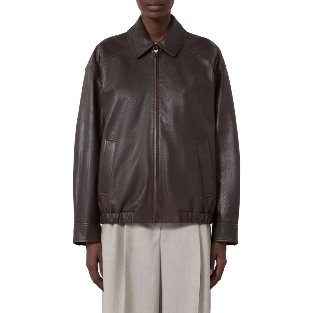 Brown Lamb Leather Jacket