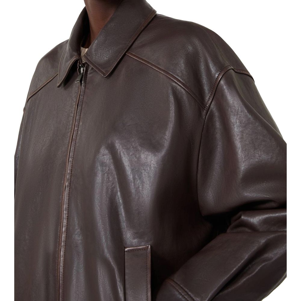Brown Lamb Leather Jacket