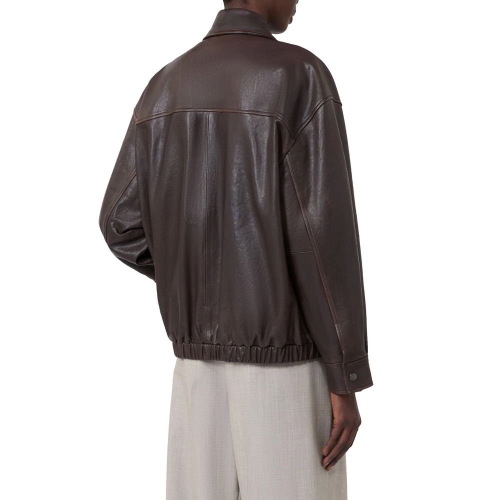 Brown Lamb Leather Jacket