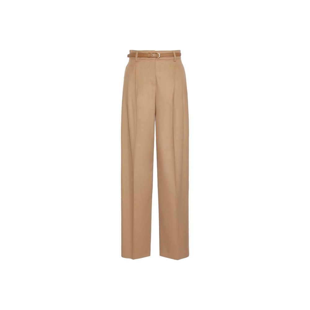 Brown Virgin Wool Trousers