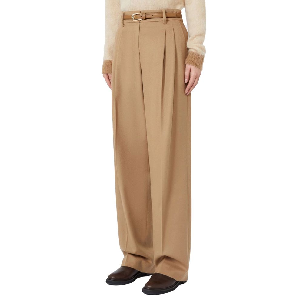Brown Virgin Wool Trousers