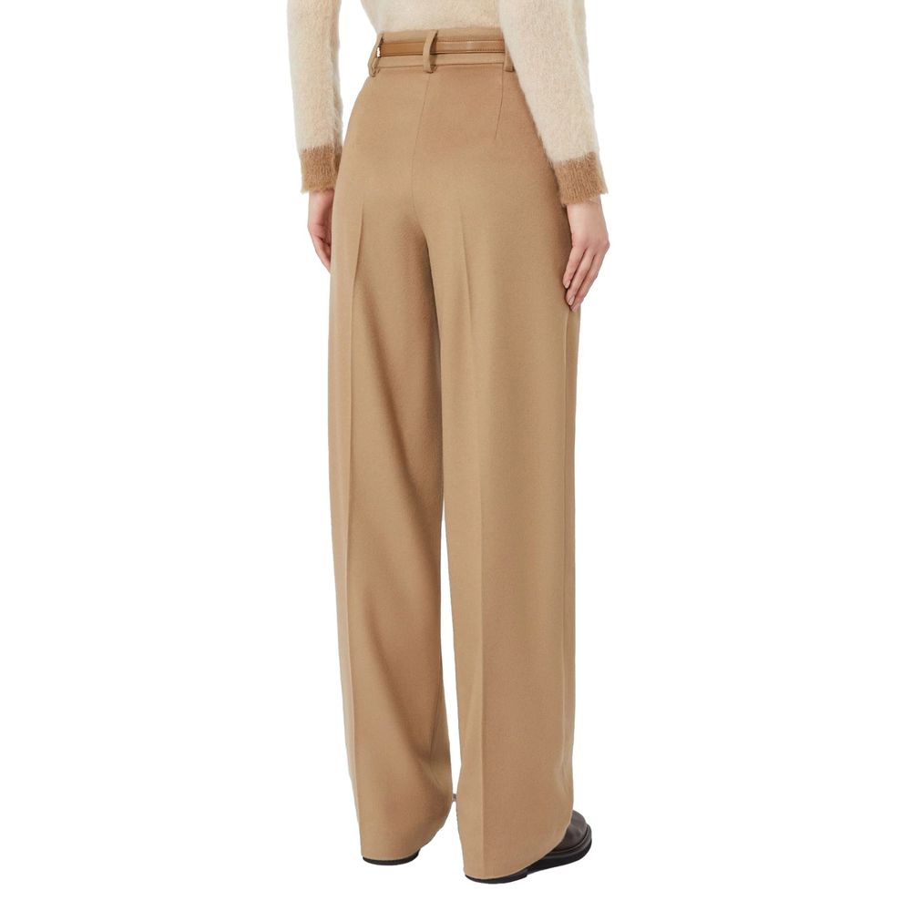 Brown Virgin Wool Trousers