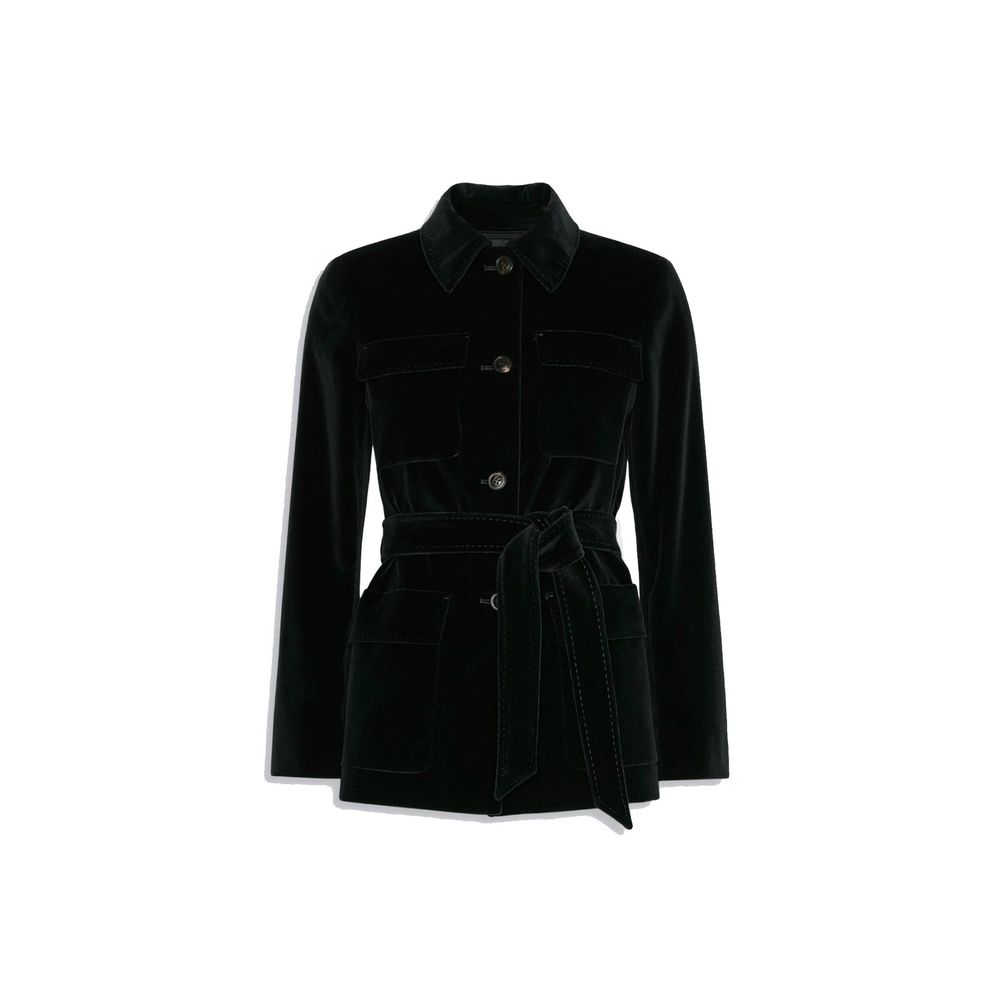 Full-Length Cotton Belted Jacket