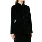 Full-Length Cotton Belted Jacket