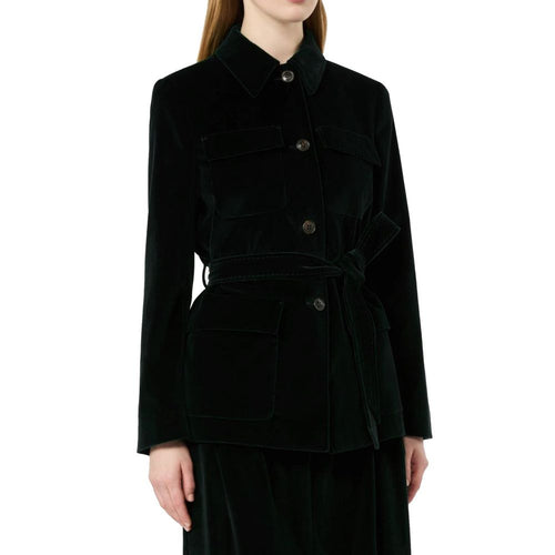Full-Length Cotton Belted Jacket