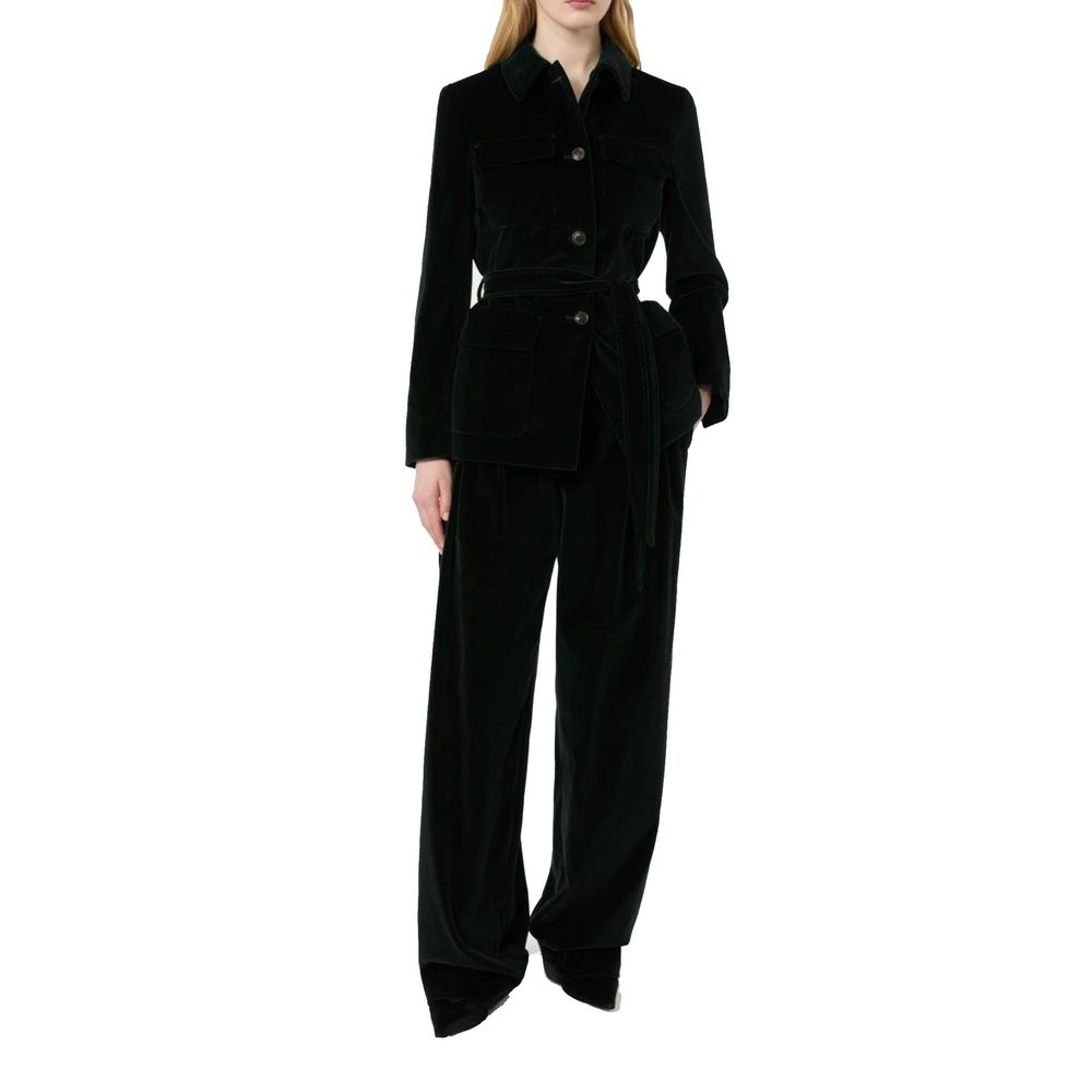 Full-Length Cotton Belted Jacket