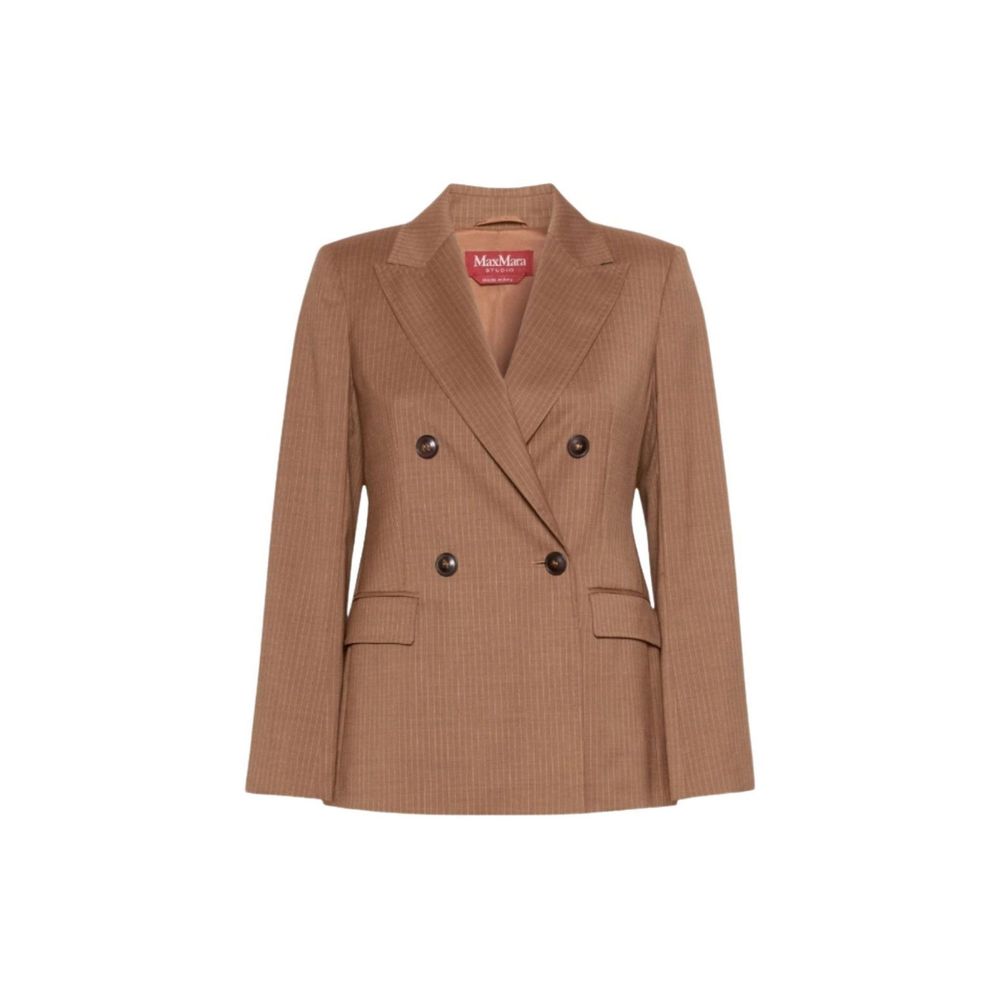 Virgin Wool Double‑Breasted Blazer
