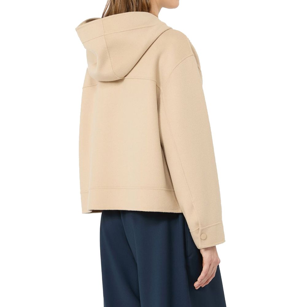 Virgin Wool & Polyamide Loose Fit Shell Jacket