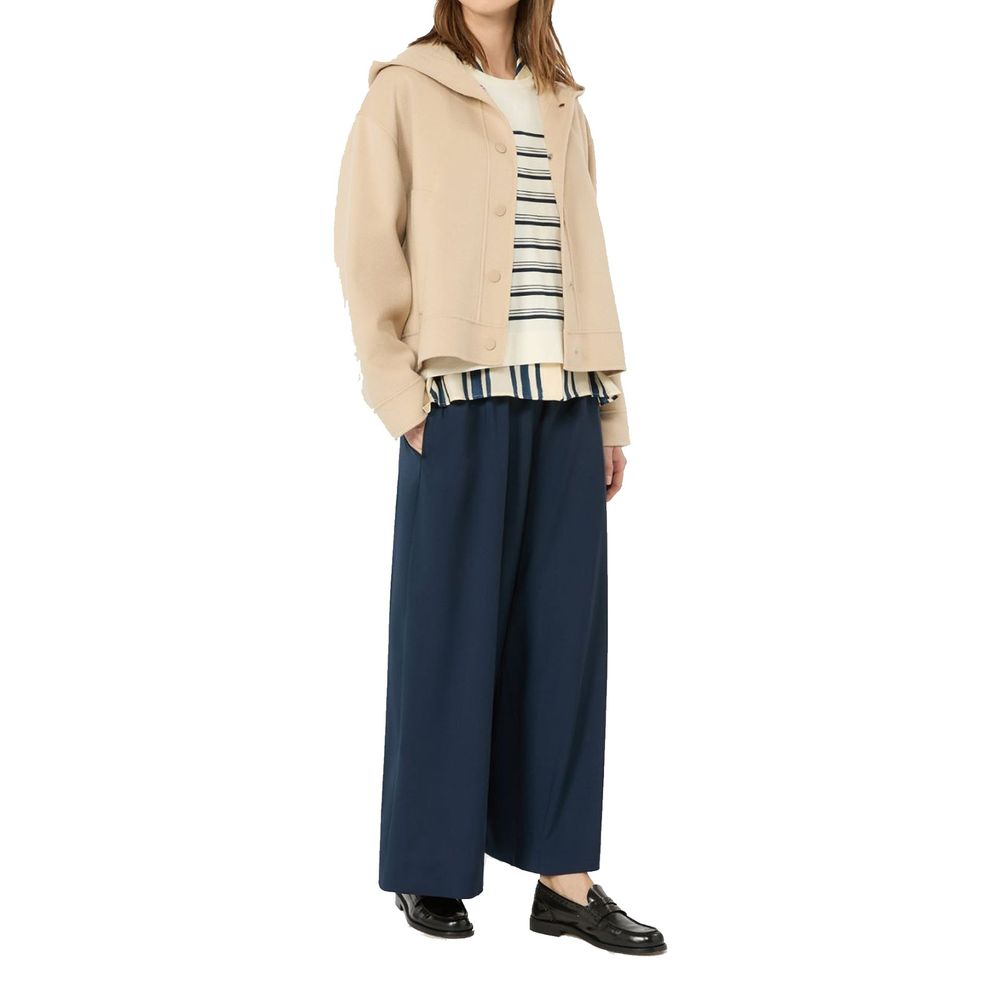 Virgin Wool & Polyamide Loose Fit Shell Jacket