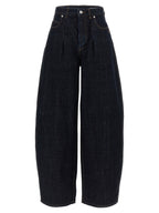 Cotton Le De‑Nimes Ovalo High‑Waisted Jeans