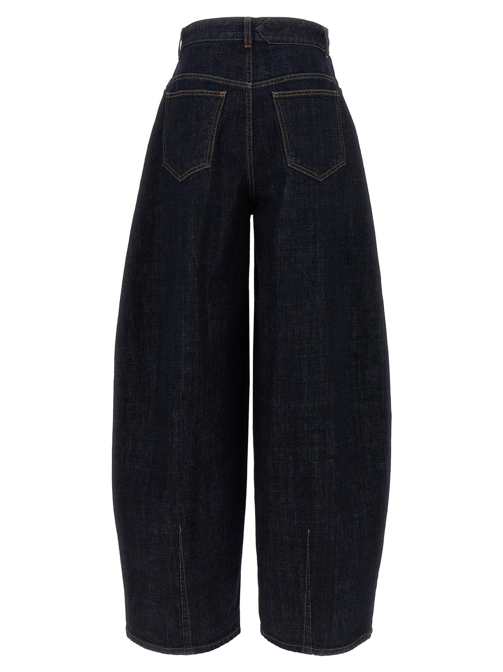 Cotton Le De‑Nimes Ovalo High‑Waisted Jeans