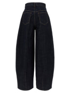 Cotton Le De‑Nimes Ovalo High‑Waisted Jeans