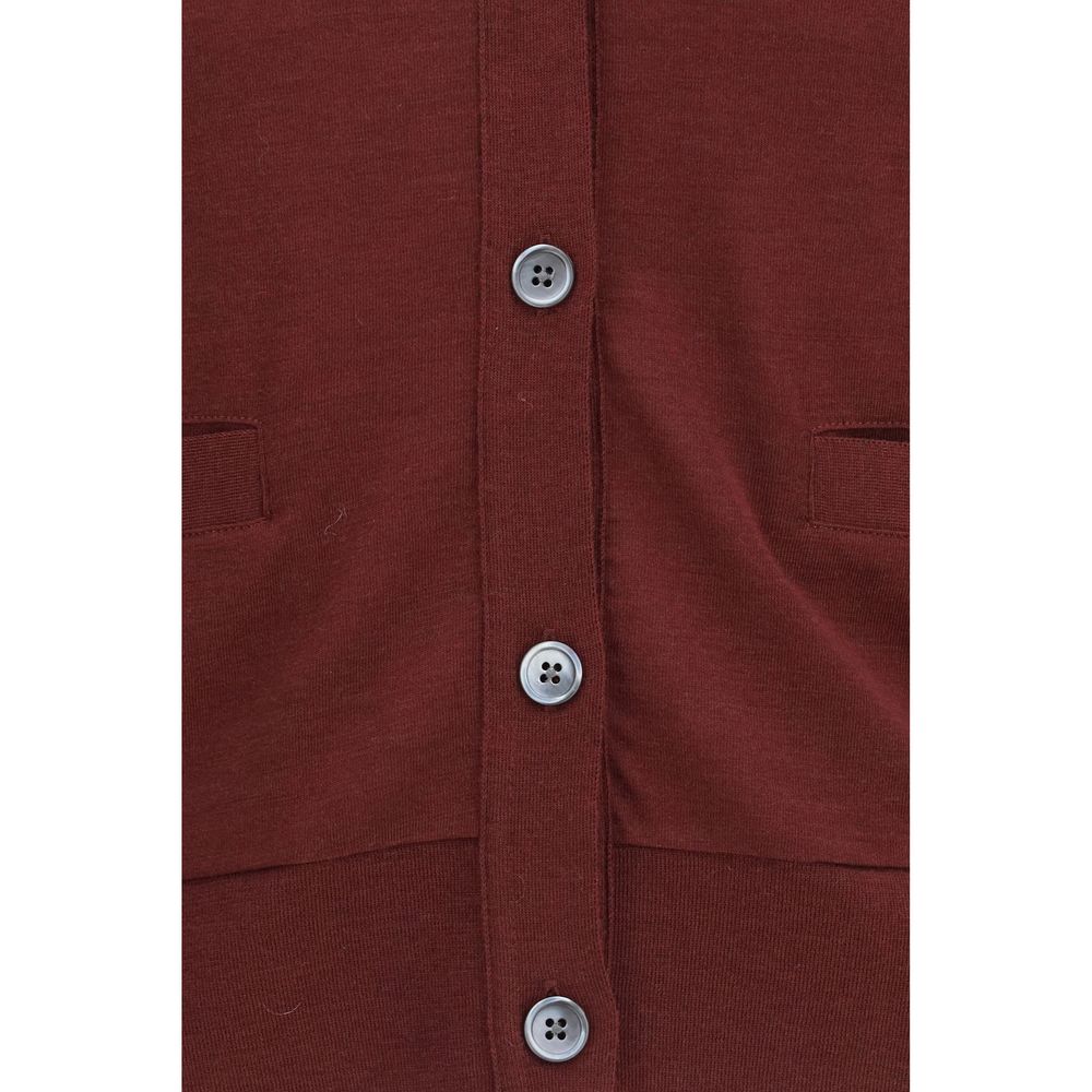 Merino Wool V-Neck Cardigan