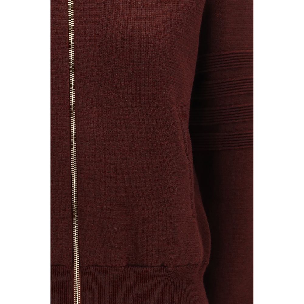 Ottoman Milano Stitch 4‑Bar Bomber Jacket in Merino Wool & Linen