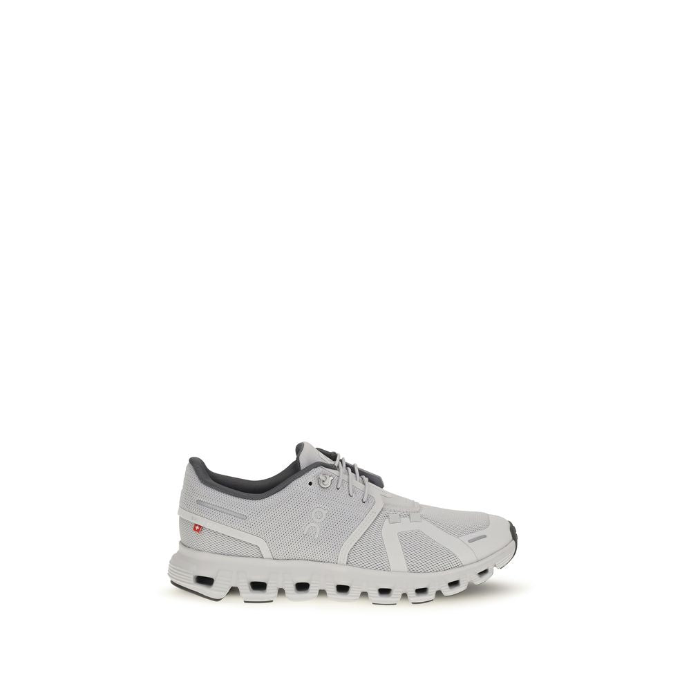 Gray Polyester Cloud 6 Sneakers