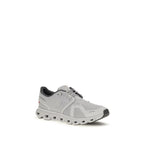 Gray Polyester Cloud 6 Sneakers