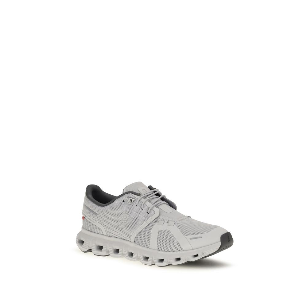 Gray Polyester Cloud 6 Sneakers