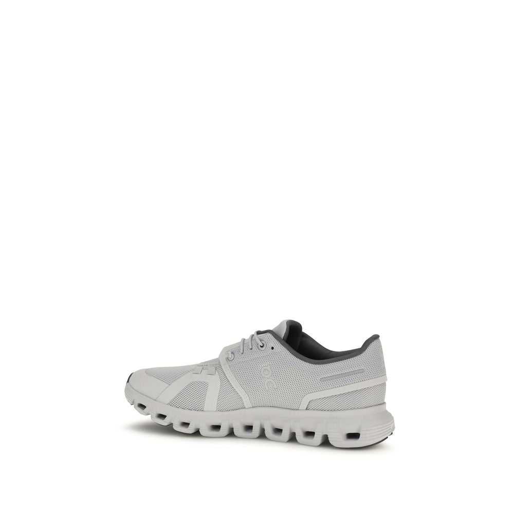 Gray Polyester Cloud 6 Sneakers