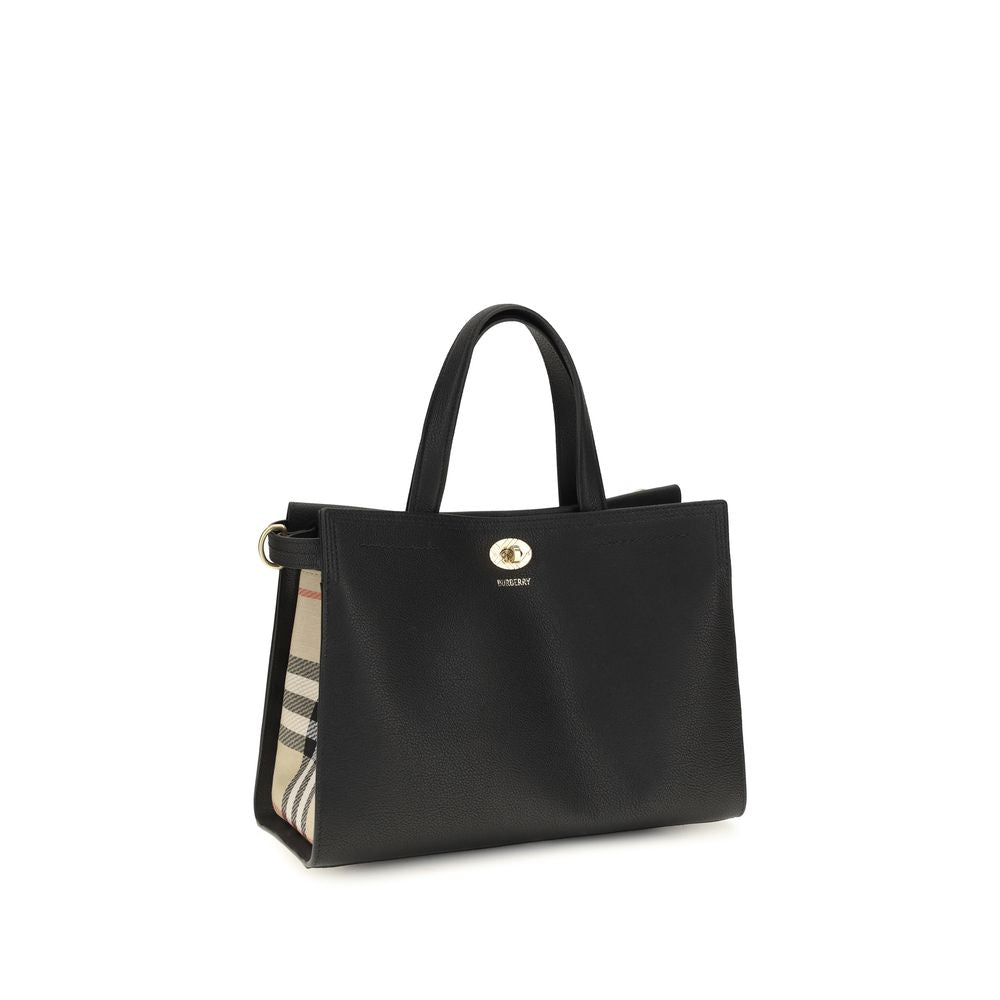 Small Cotswolds Check Grained Calf Leather Tote