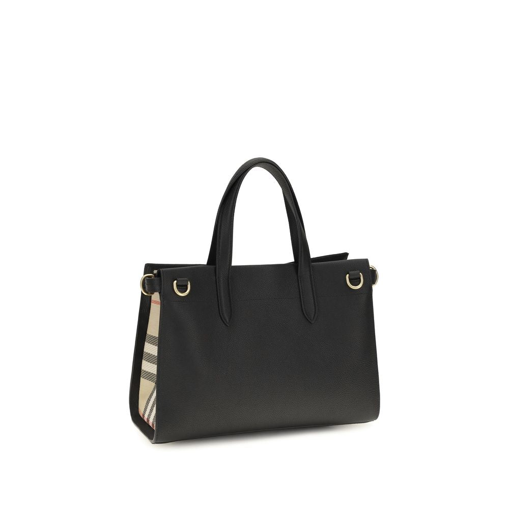 Small Cotswolds Check Grained Calf Leather Tote