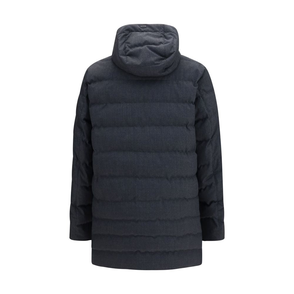 Padded Hooded Overcoat