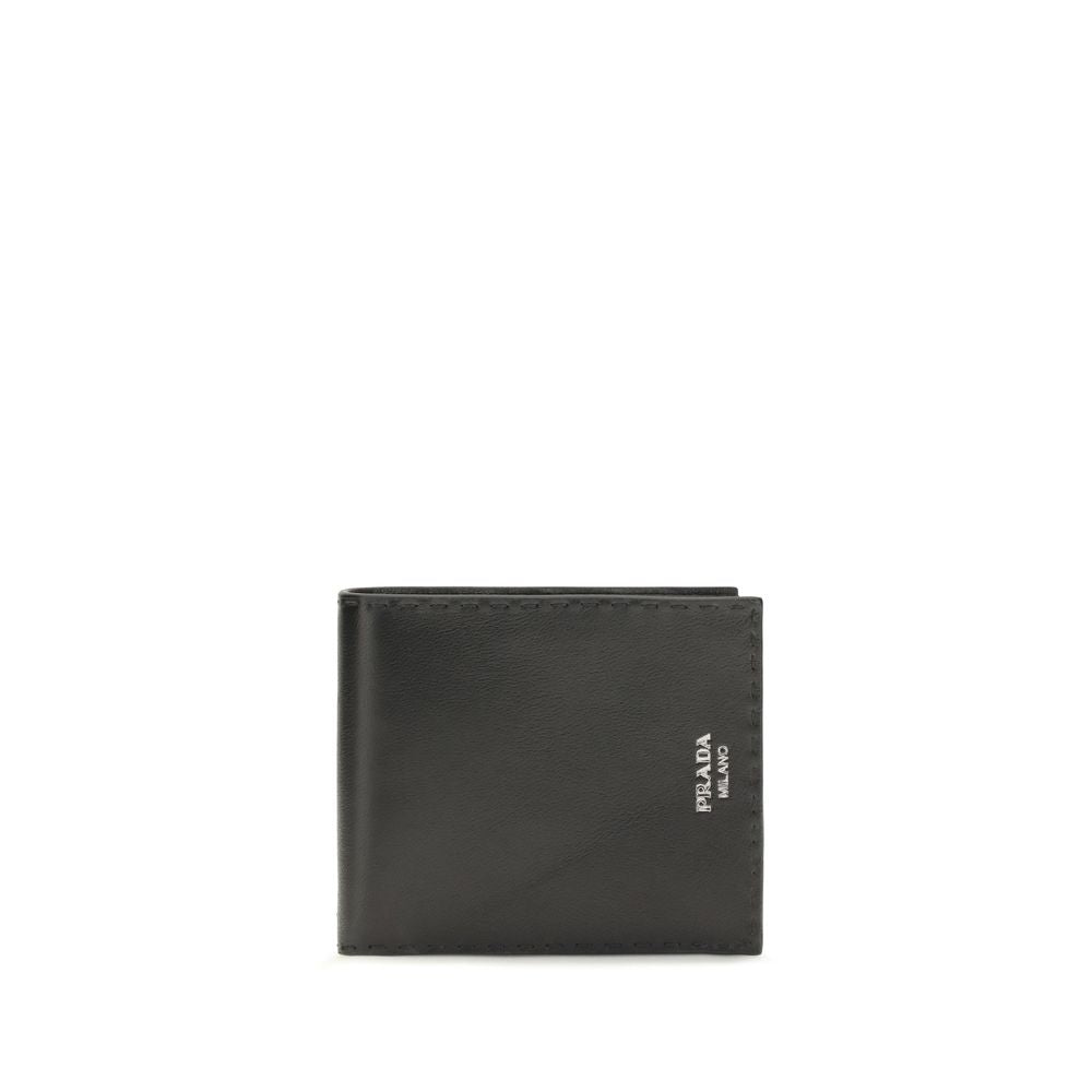 Compact Calfskin Antiqued Wallet