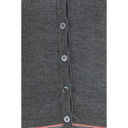 Ribbed Merino Wool Cardigan