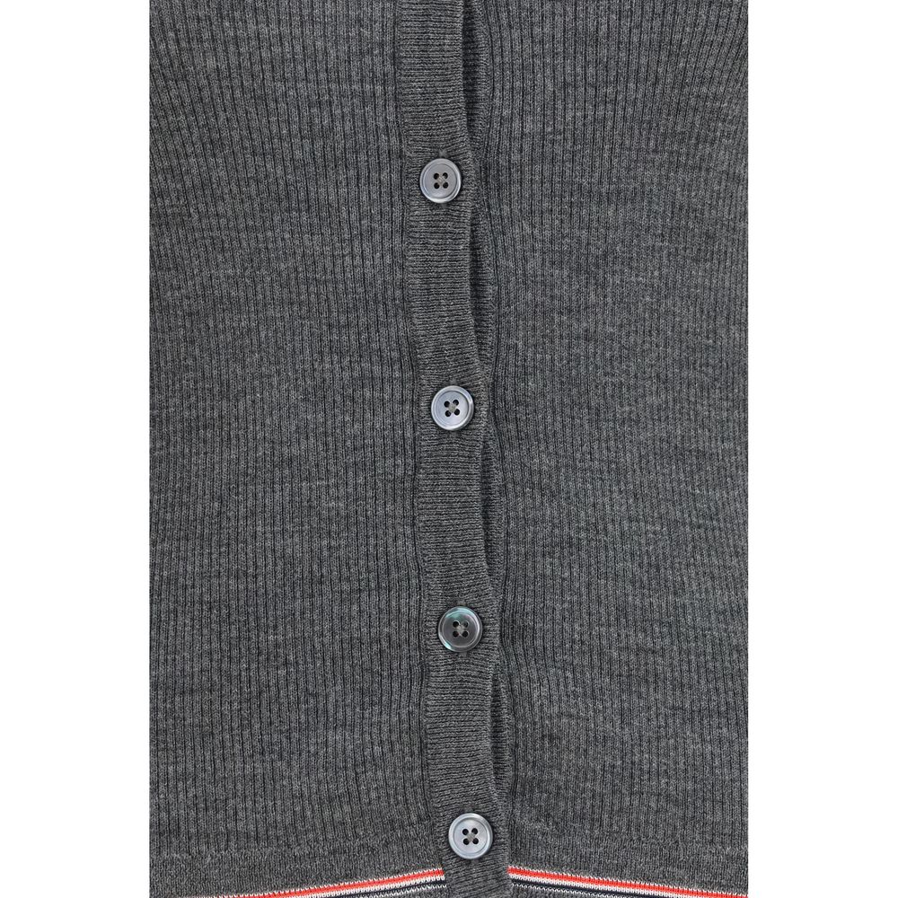 Ribbed Merino Wool Cardigan