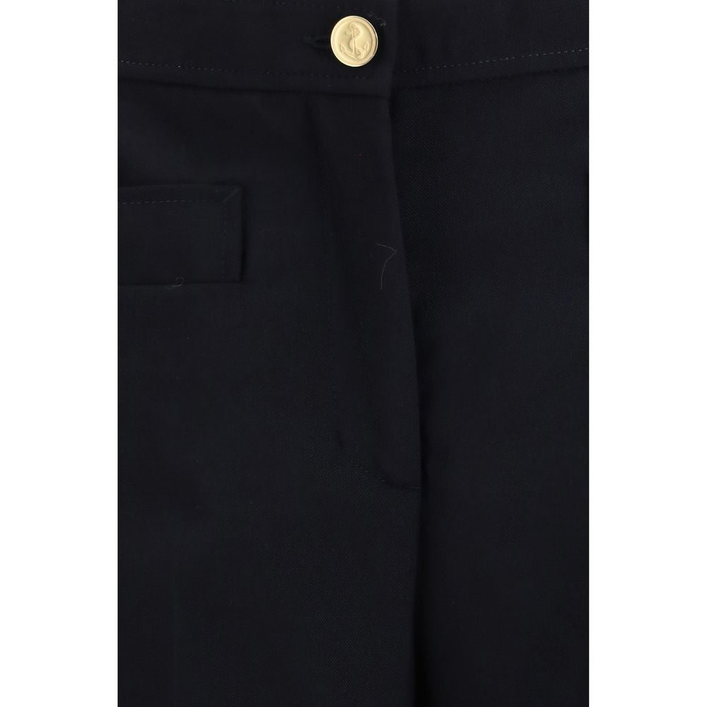Blue Aries Wool Hopsack Suit Pants