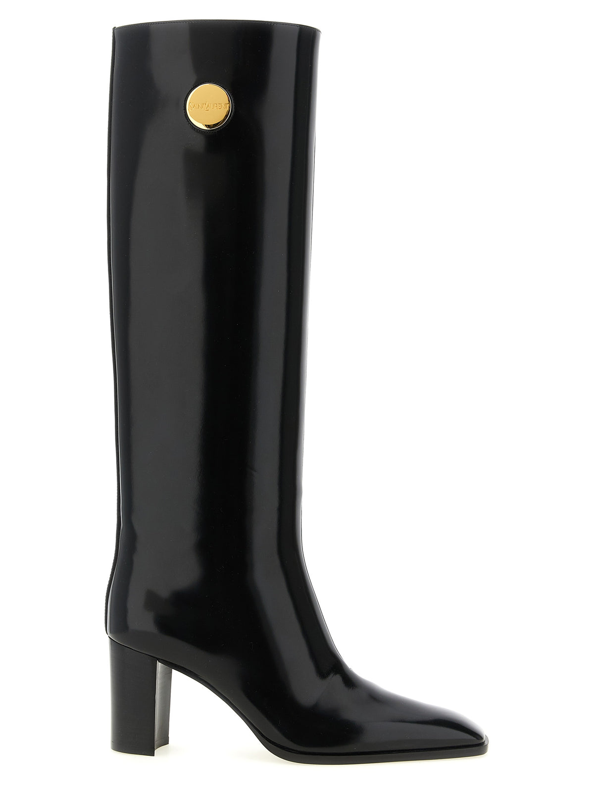 Louis Patent Calf Leather High Boots