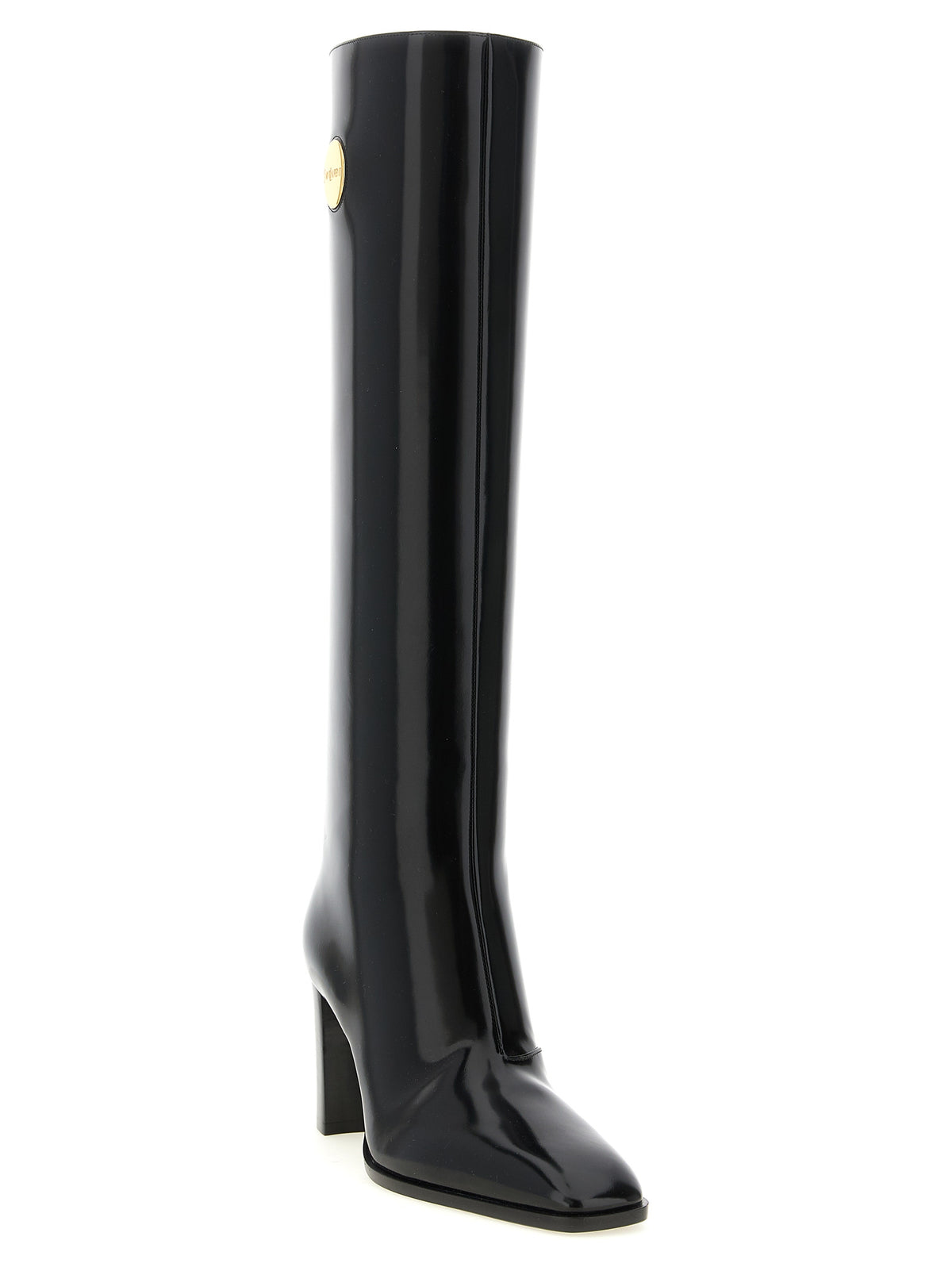 Louis Patent Calf Leather High Boots