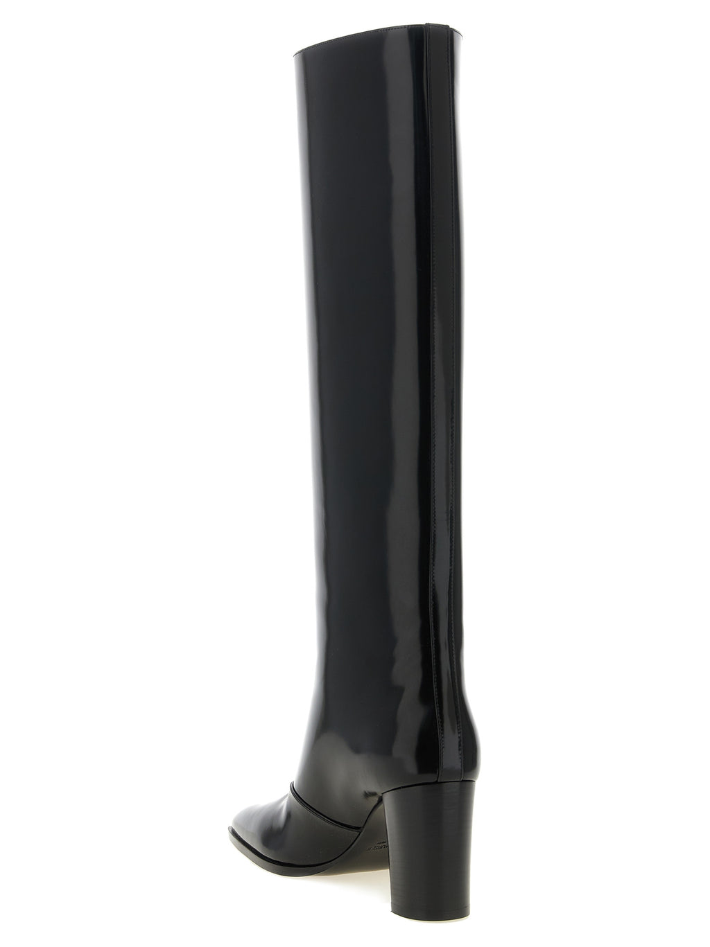 Louis Patent Calf Leather High Boots