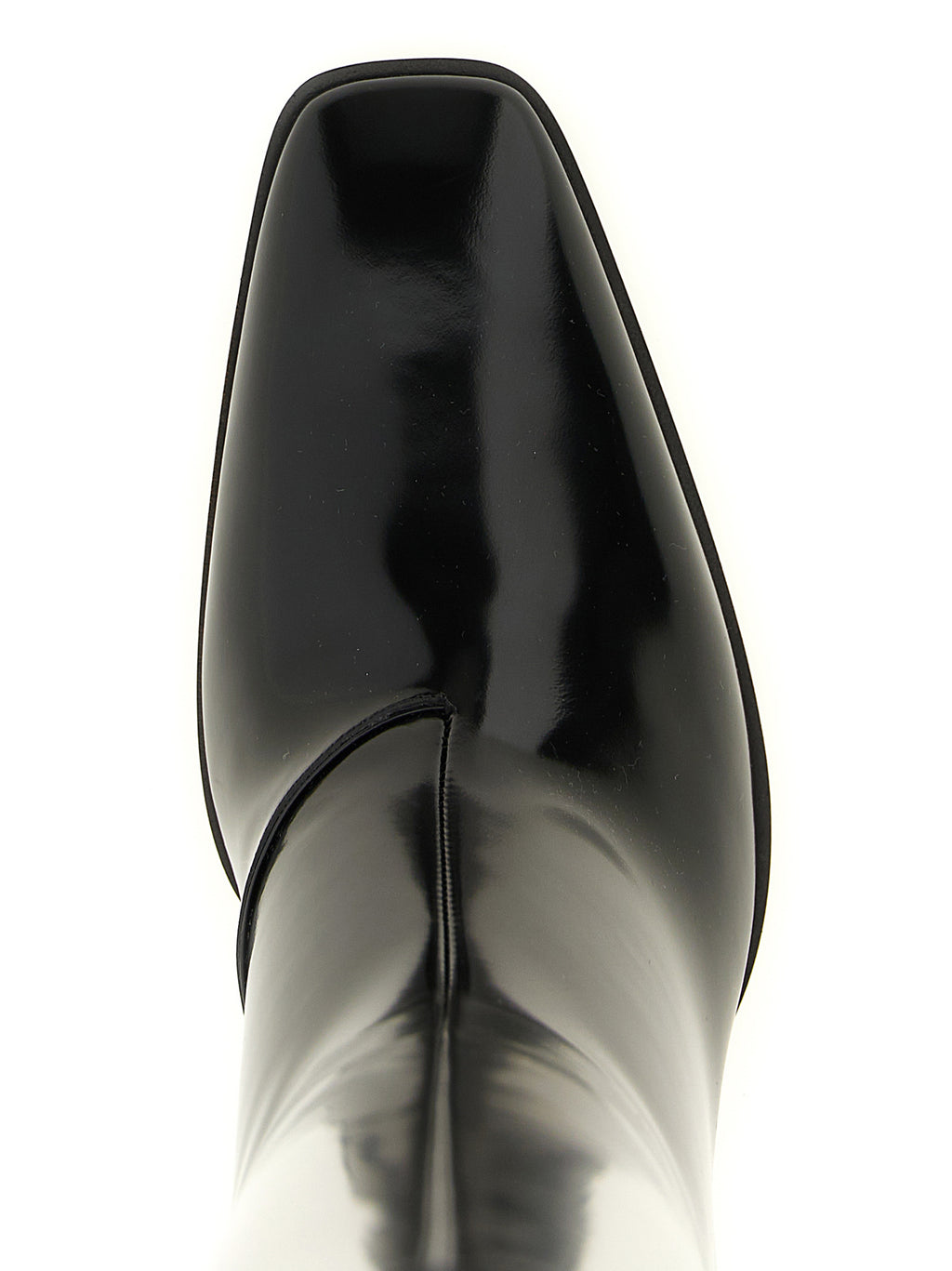 Louis Patent Calf Leather High Boots