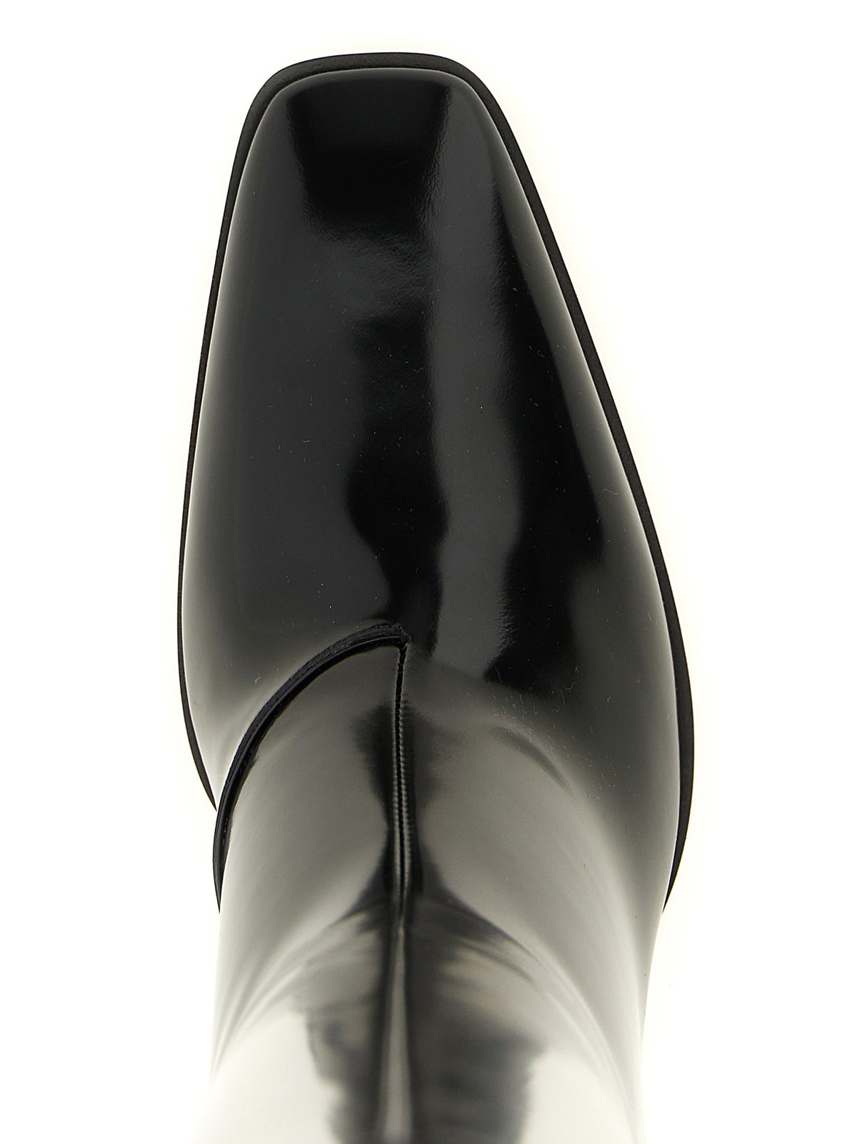 Louis Patent Calf Leather High Boots