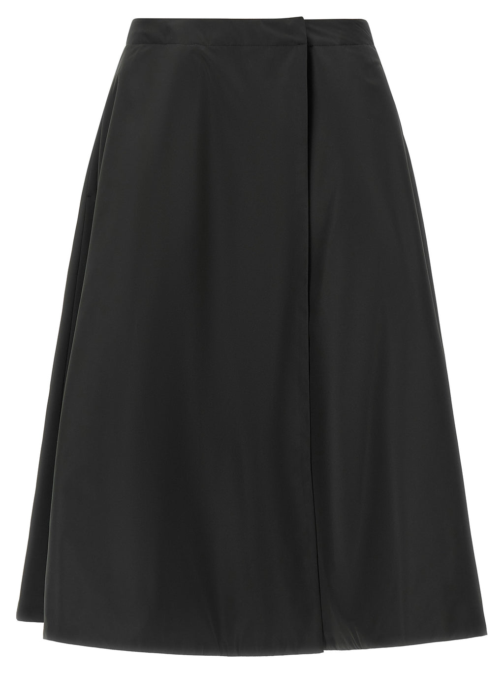 Padded Taffeta Midi Skirt