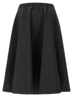 Padded Taffeta Midi Skirt