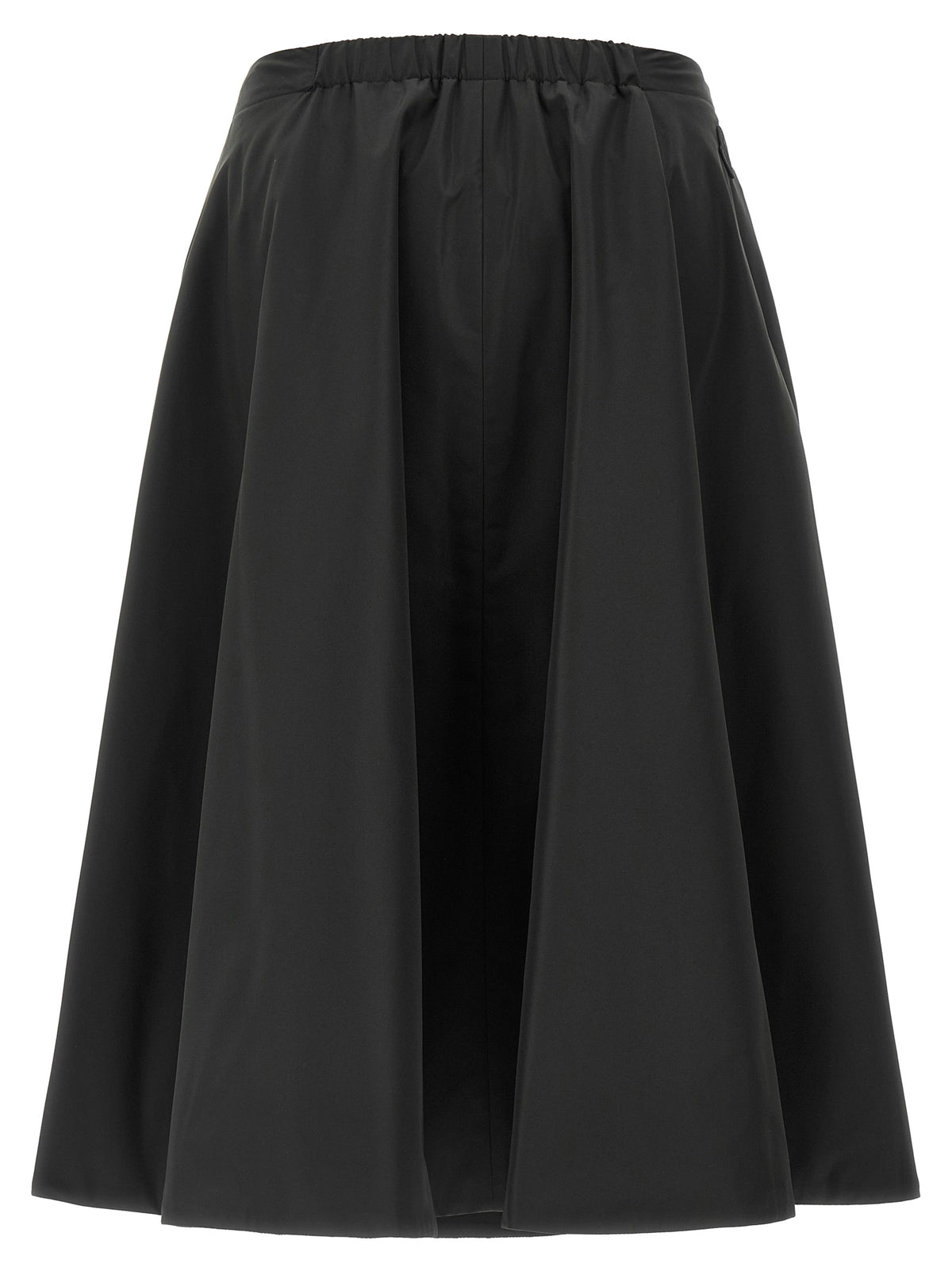 Padded Taffeta Midi Skirt