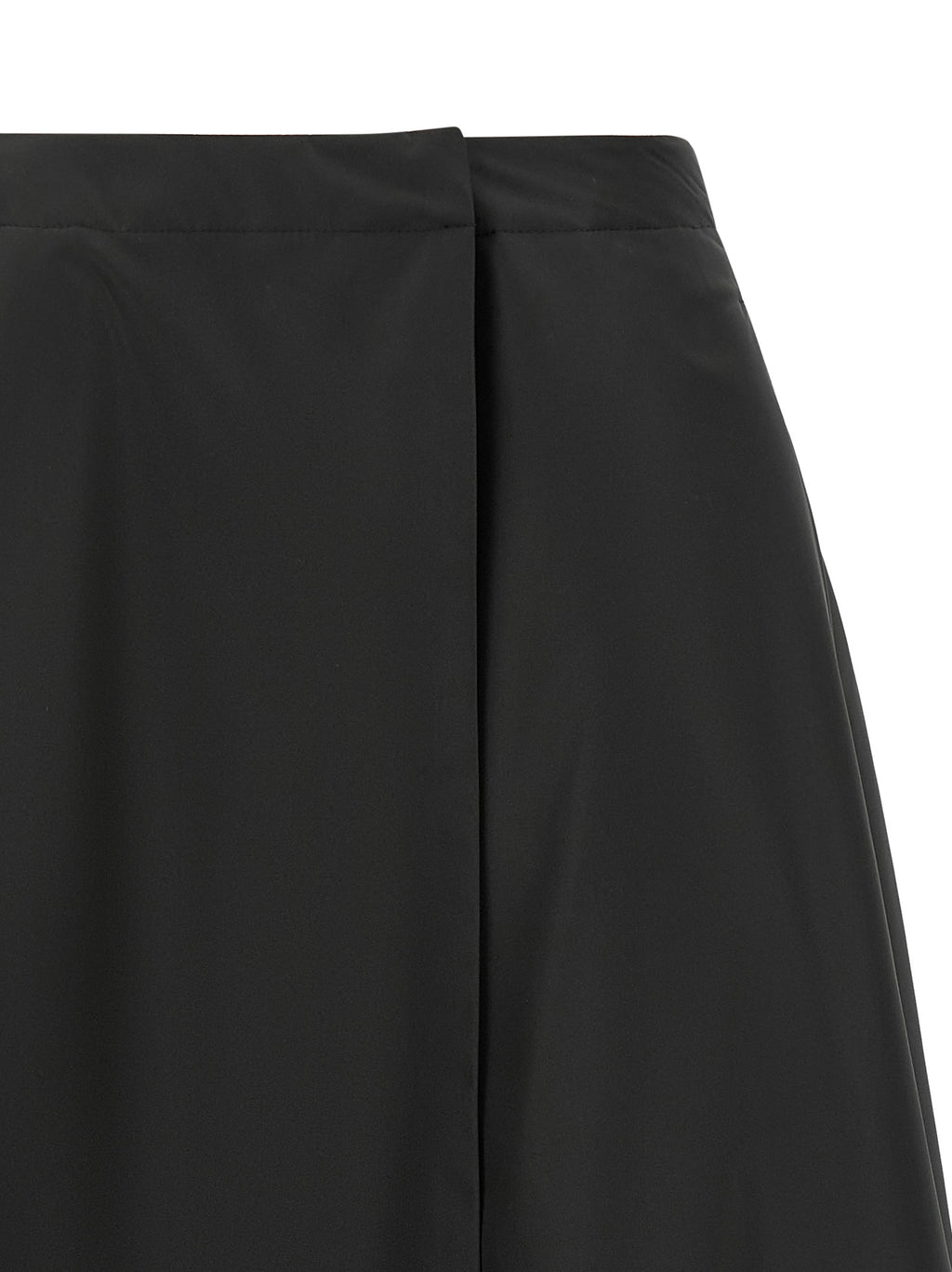 Padded Taffeta Midi Skirt
