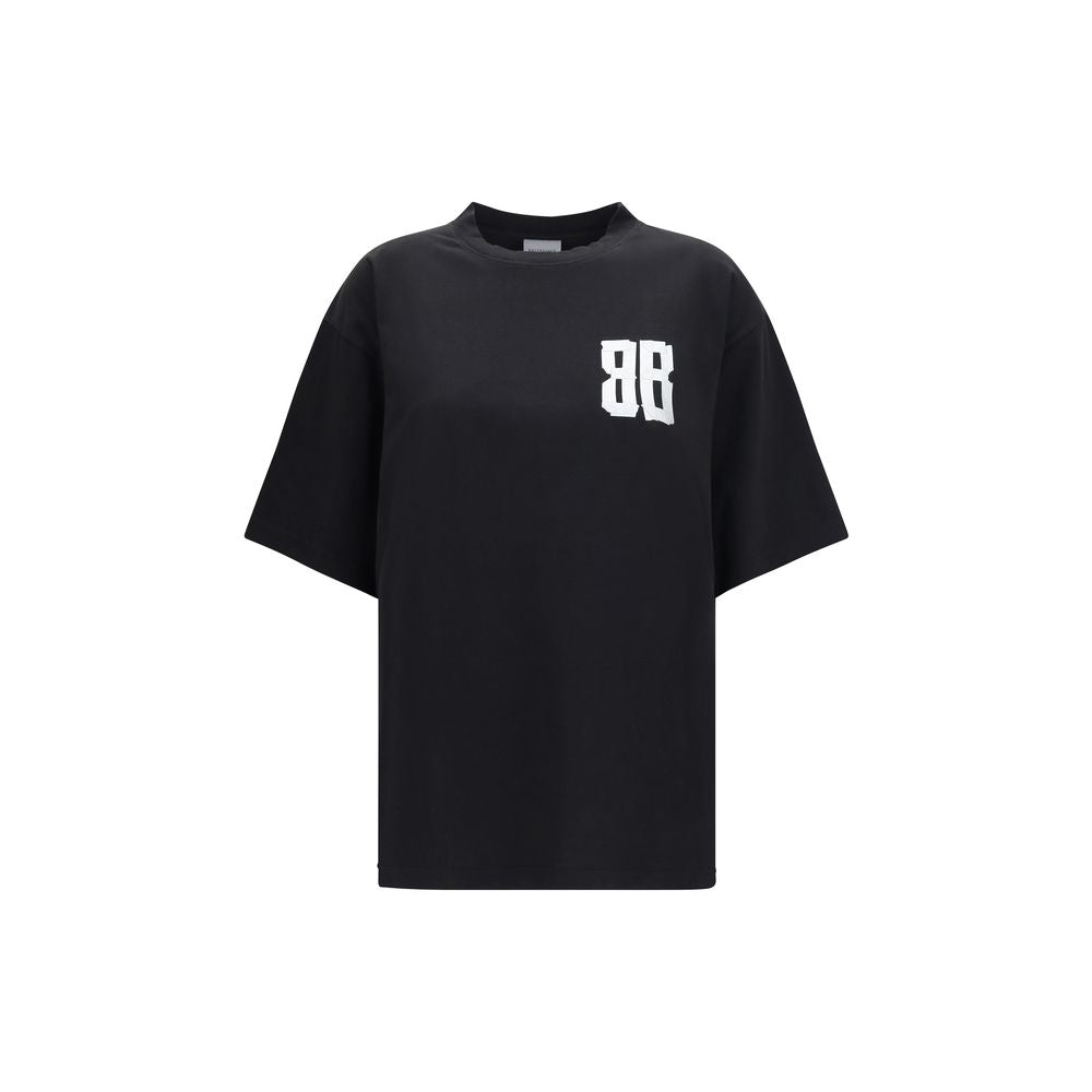Oversized Black Cotton T-Shirt