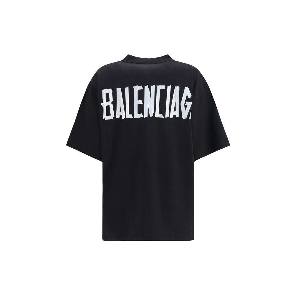 Oversized Black Cotton T-Shirt