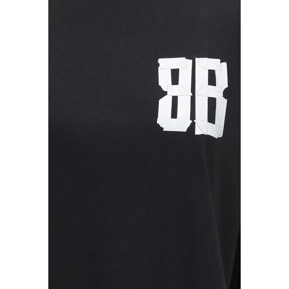 Oversized Black Cotton T-Shirt