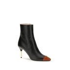 Black Calfskin Sinead Ankle Boots