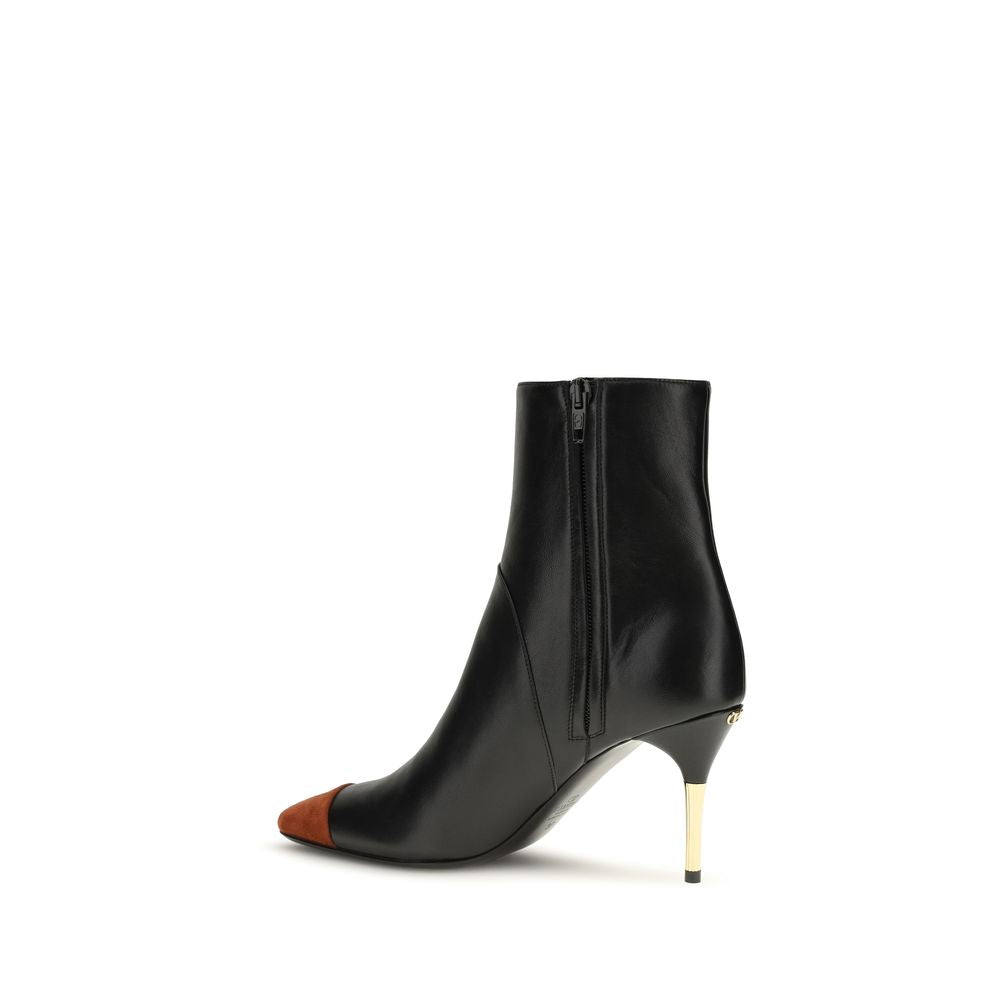 Black Calfskin Sinead Ankle Boots