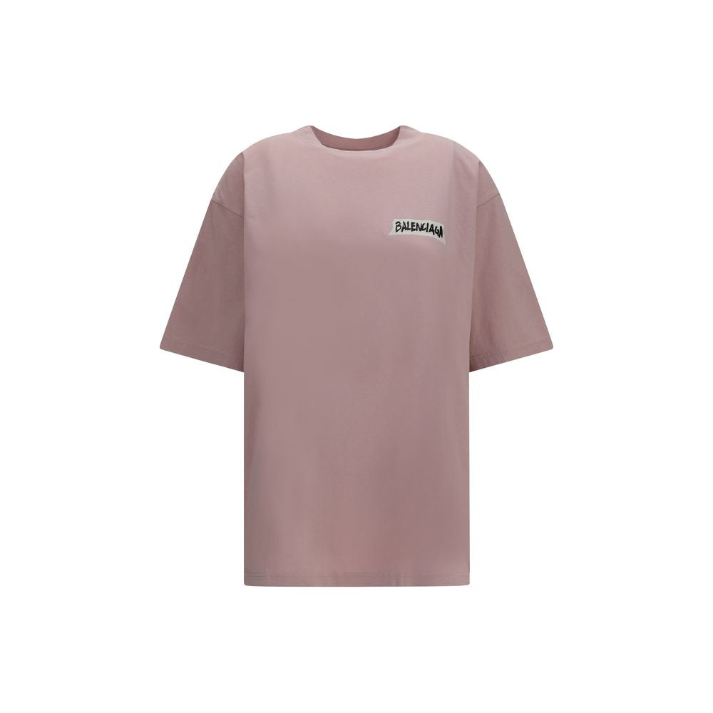 Oversized Multicolor Cotton T-Shirt