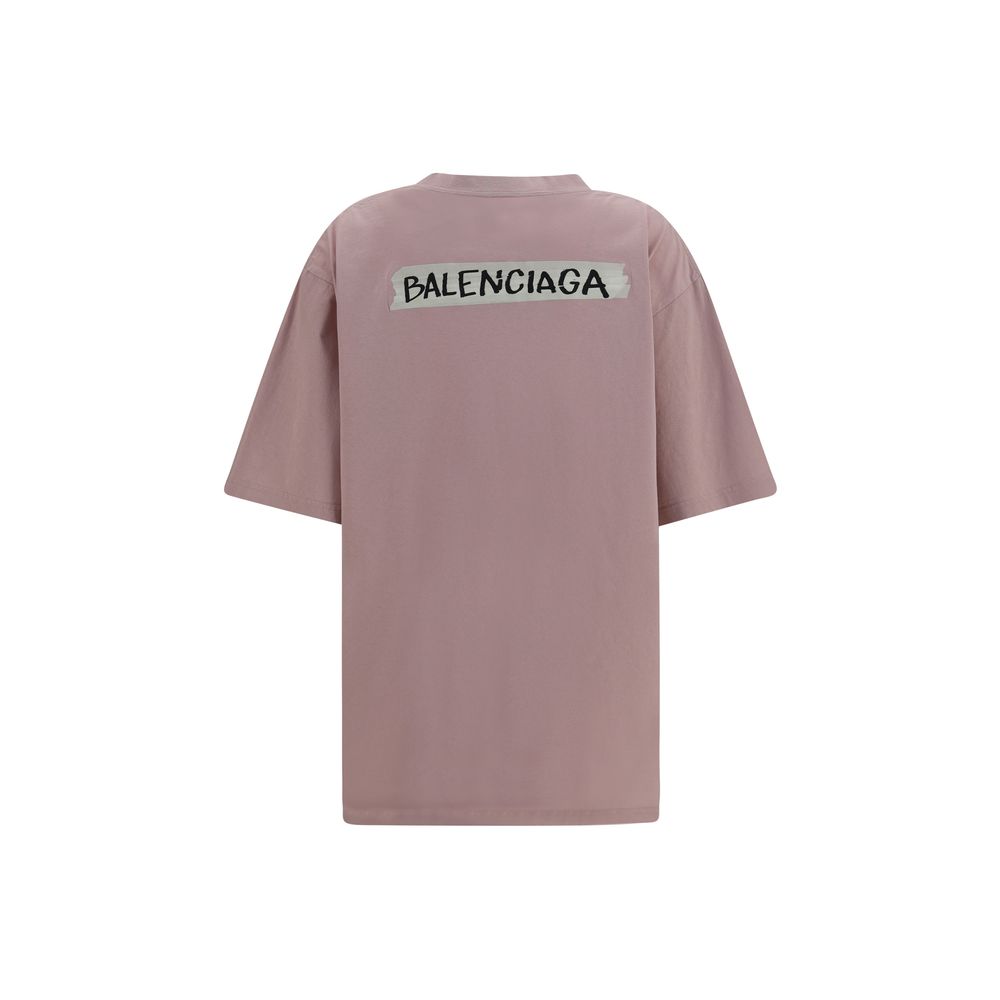 Oversized Multicolor Cotton T-Shirt