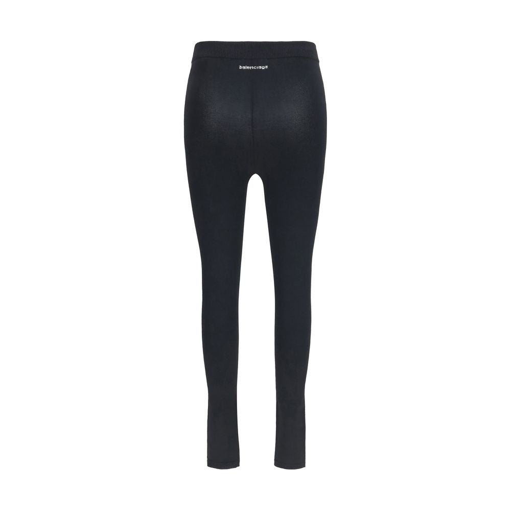 High‑Rise Viscose Slim Leggings