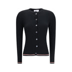 Black Merino Wool Cardigan